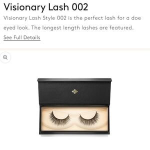 Visionary Lash Style 002 Vegan Luxury doe eyed look lashes Volume Length Medium